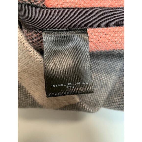 Women's Field Flower Pink & Gray 100% Wool Coat - Size XS - Picture 5 of 6